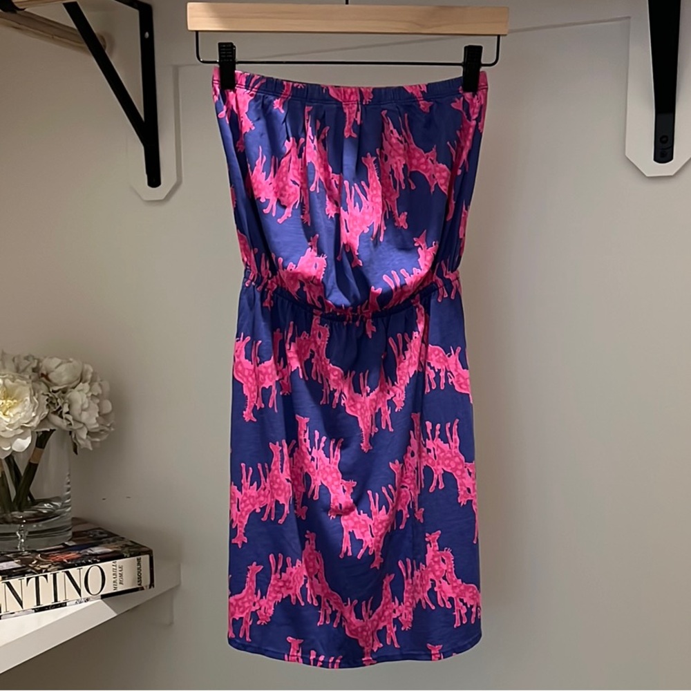 Lilly Pulitzer Vibrant Pink and Navy Dress
